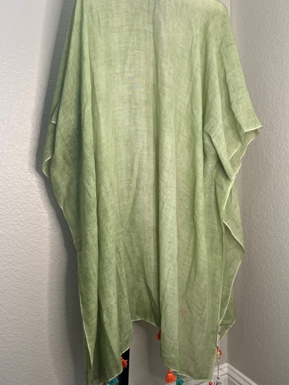 JC Sunny lightweight Ruana in sage - Picture 2 of 3